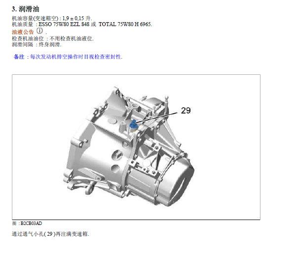 标致408 BE4变速箱资料