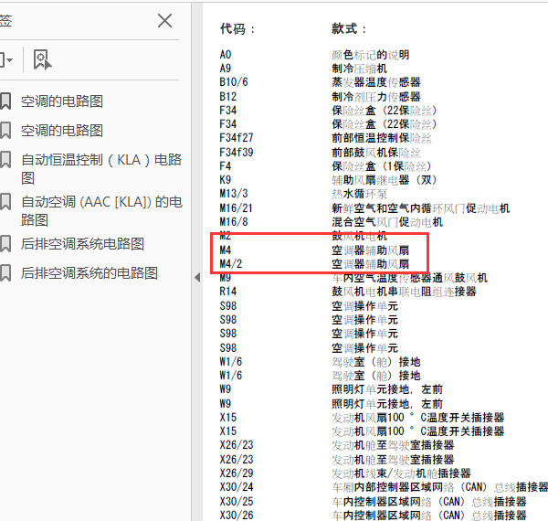 12年奔驰唯雅诺风扇电路图