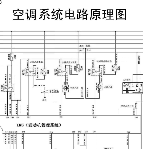13年威旺306空调系统线路图