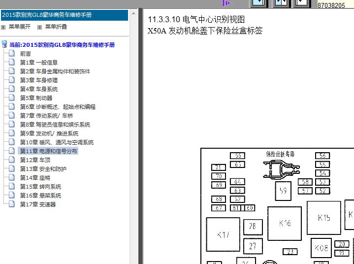 15年别克GL8保险盒图