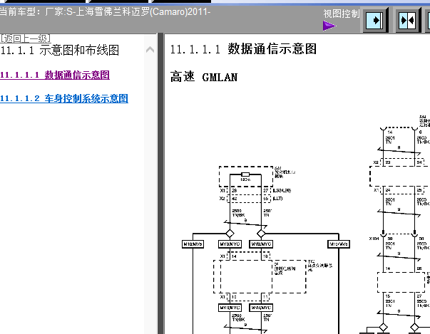 11年科迈罗CAN线路图