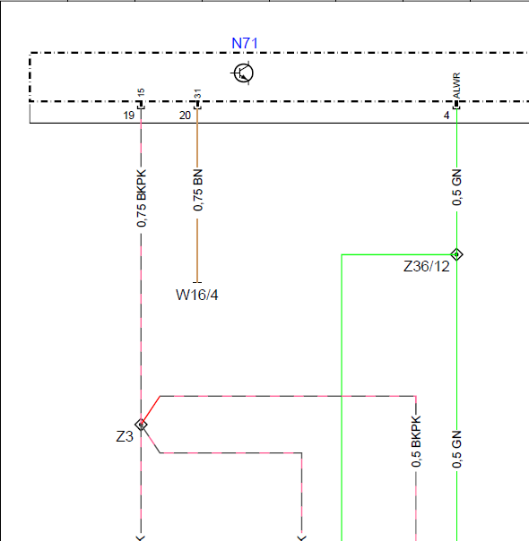 04年奔驰CLK240大灯相关线路图