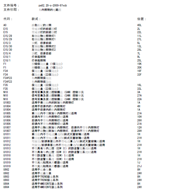 15年奔驰威霆顶灯线路图