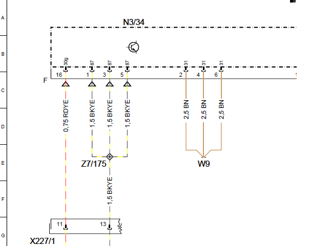 奔驰V260发动机电路图