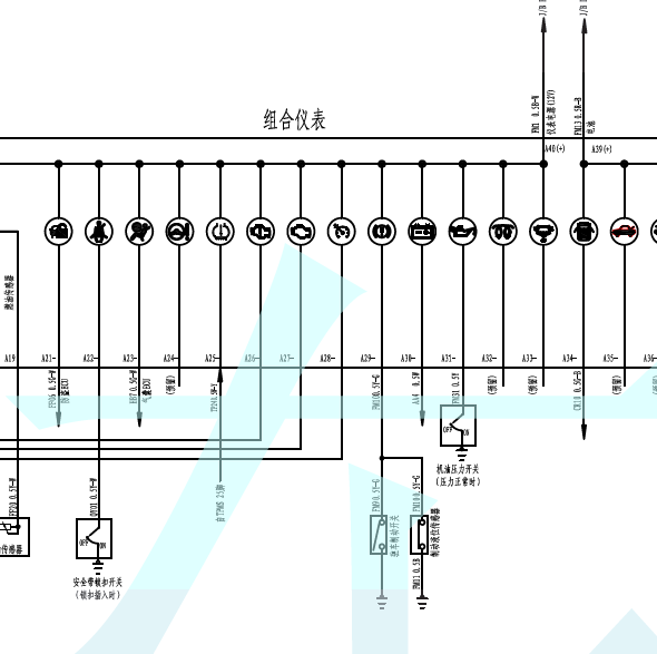 10年吉利金刚仪表线路图