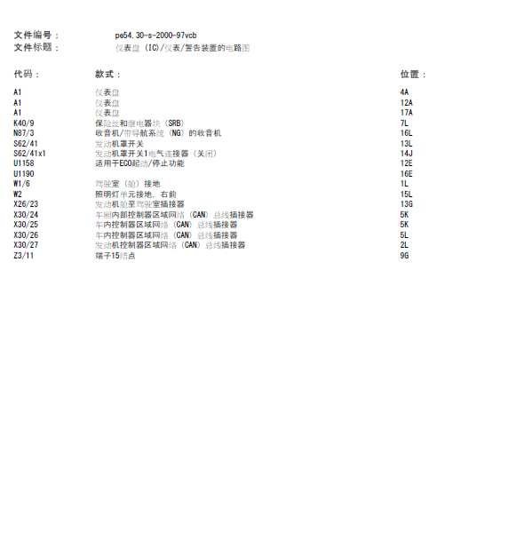 13年奔驰威霆仪表线路图