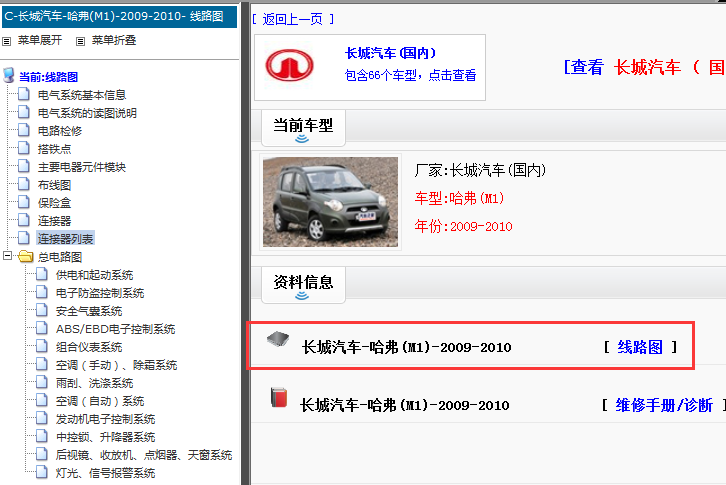 2009-2010年长城汽车哈弗MI电路图