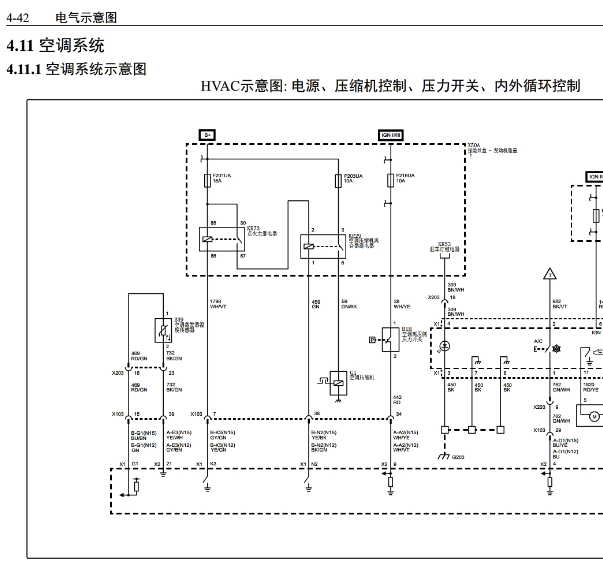 新五菱宏光S空调 电路图