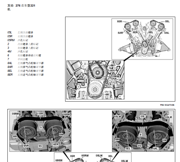 2011年奔驰S350正时
