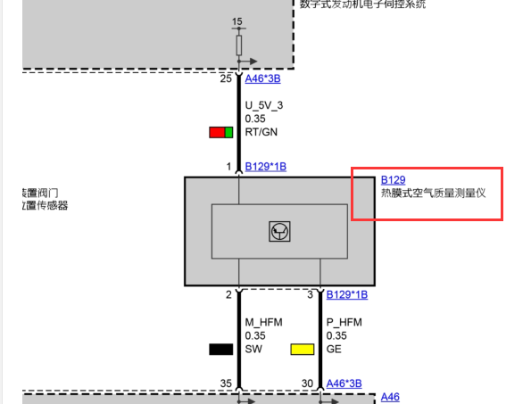 17年宝马320LI空气流量计线路