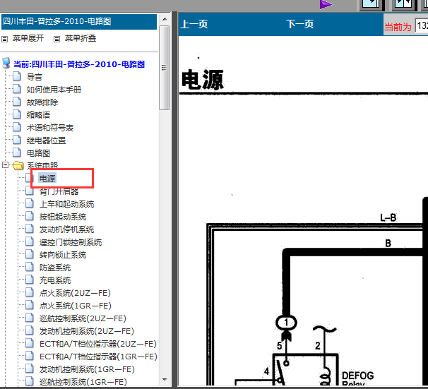 10年丰田普拉多保险盒电路图