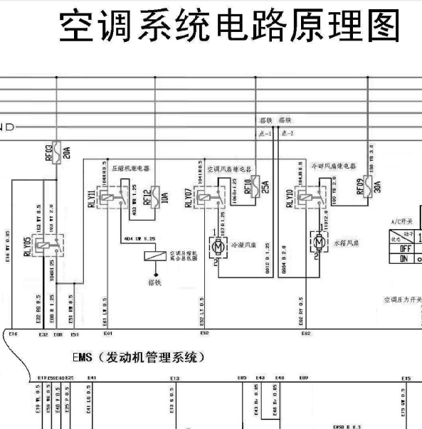14年北汽威旺306空调线路图