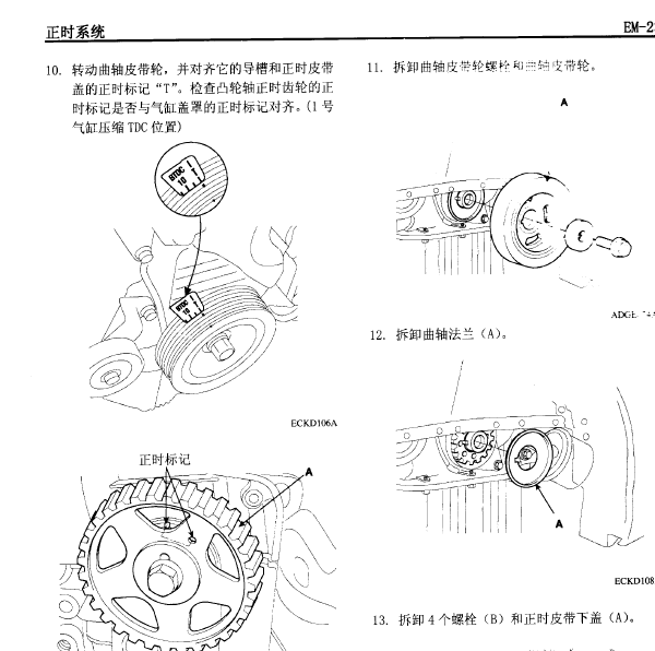 现代伊兰特G4ED正时校对