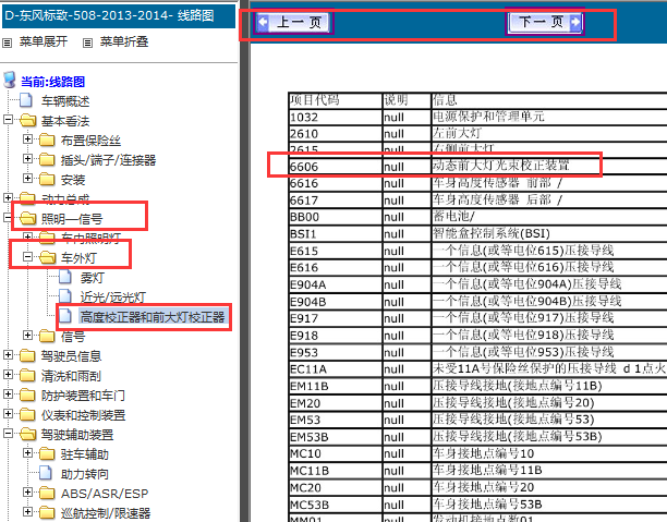 2013年标致508动态大灯调节装置位置