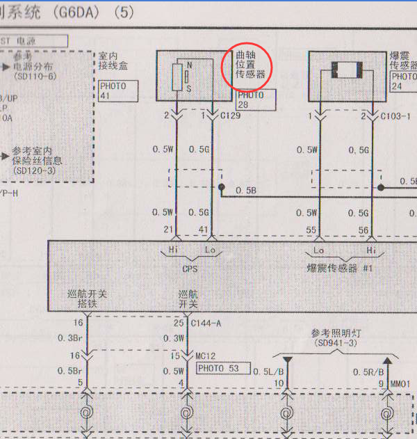 G6CU发动机线路图
