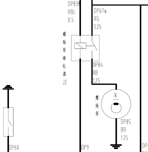风光DK13发动机油泵线路图