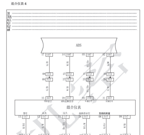 2015年幻速S3仪表电路图