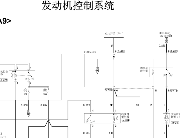 2015年三菱劲炫发动机电路图