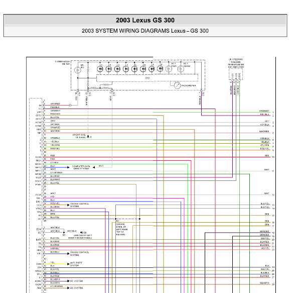 凌志GS300发动机电路图