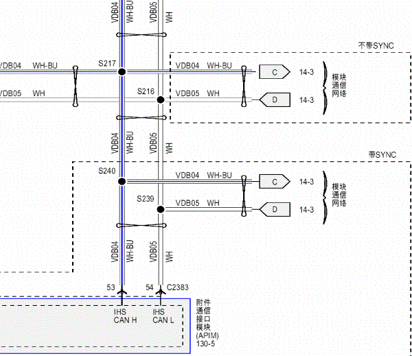 16年翼搏通讯电路图