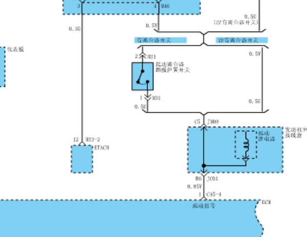 2010年北京现代名驭发动机电路图