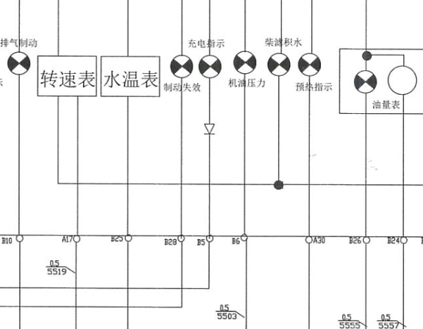 2015年依维柯充电指示灯电路图