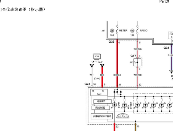 2015年铃木雨燕仪表线路图