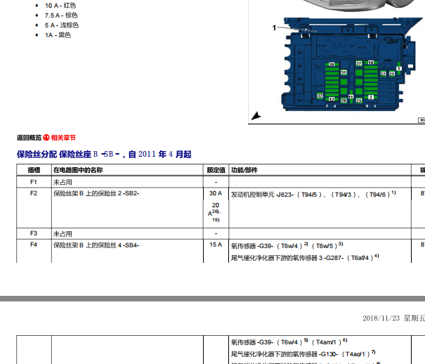 2013年大众甲壳虫保险丝和继电器资料