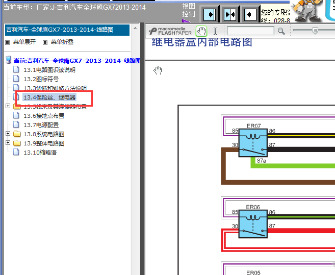 13年全球鹰GX7保险盒图