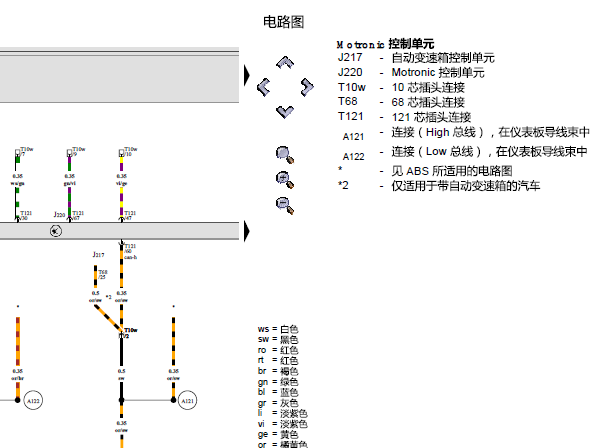 大众宝来AWB发动机电路图
