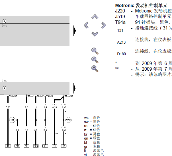 2007年斯柯达明锐发动机电路图