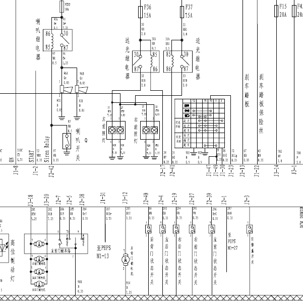 12年长城M4全车线路图