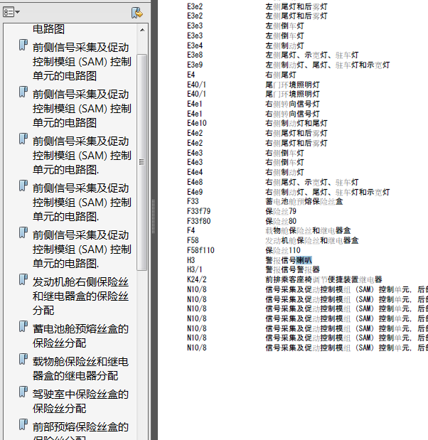 11年奔驰GL550喇叭线路图