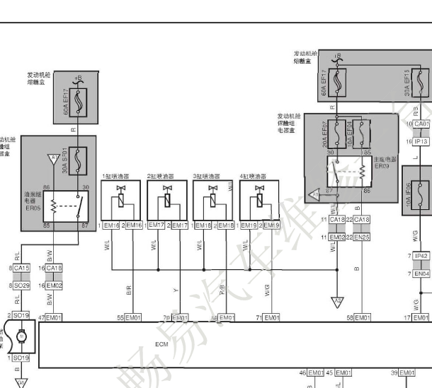 吉利MR479QA发动机电路图