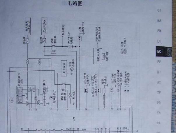 日产帕拉丁发动机电路图