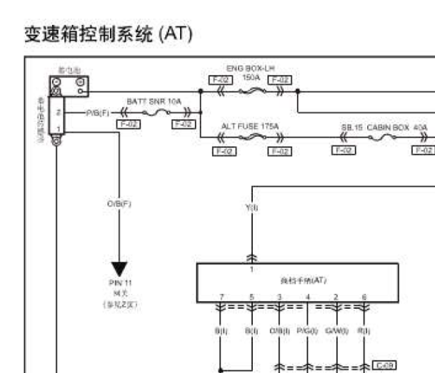 红旗H7变速箱电路图