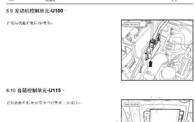 16年北汽BJ40L电脑板位置图