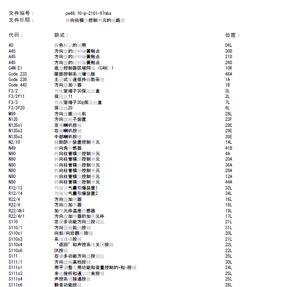 奔驰GLE400转向系统线路图