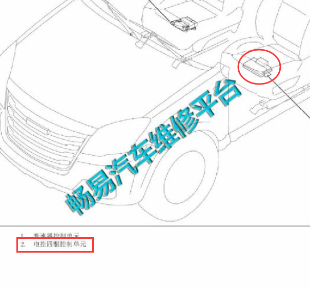 15年长城H5四驱控制单元位置