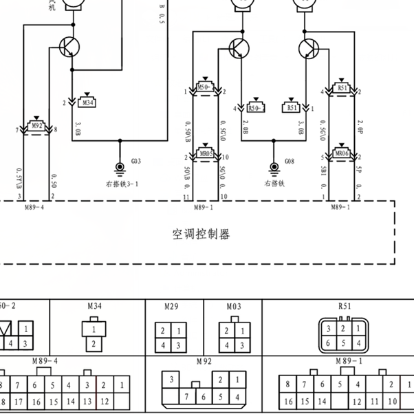 14年江淮瑞风M5空调线路图