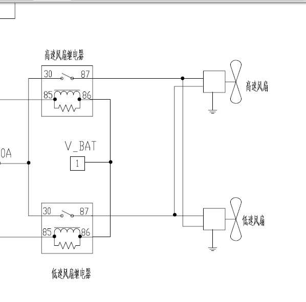 10年骏捷水箱风扇线路图