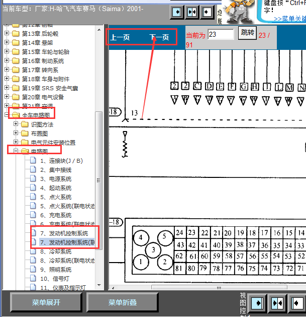 2001年哈飞发动线路图