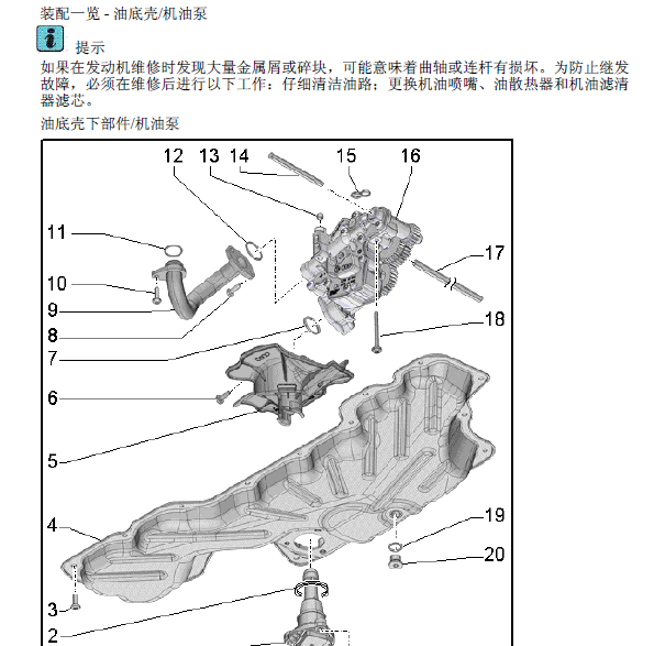 13年奥迪A7润滑系统维修手册