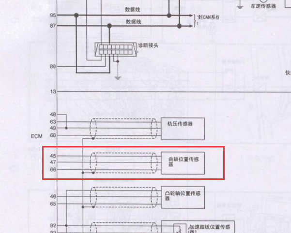 2010年日产D22 YD25发动机电路图
