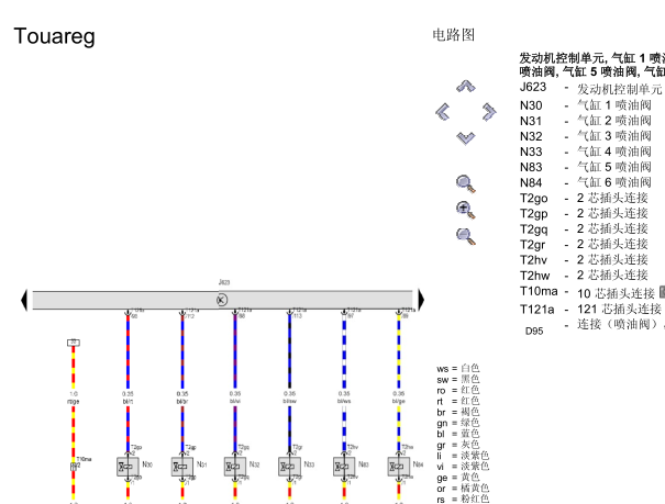 10年途锐CFRA发动机线路图