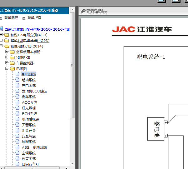 13年江淮和悦RS电路图