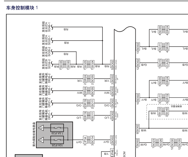 18年远景X3车身线路图