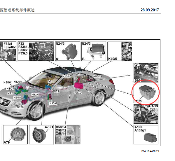 16年奔驰S320附加蓄电池位置