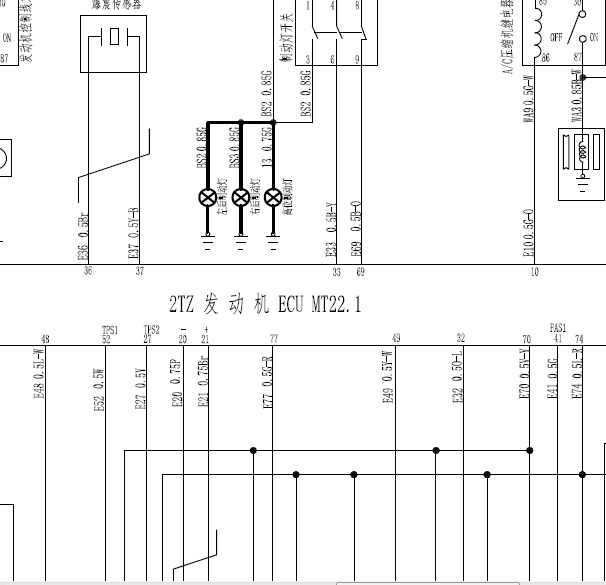2TZ发动机电路图