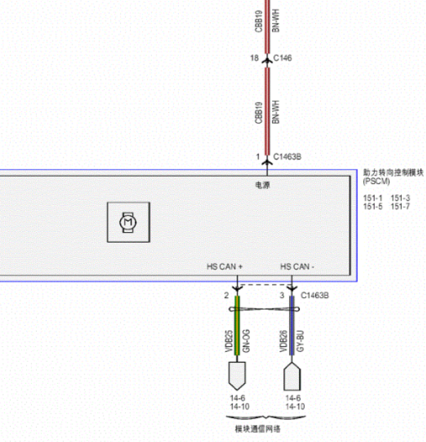 16年林肯MKZ方向助力电路图